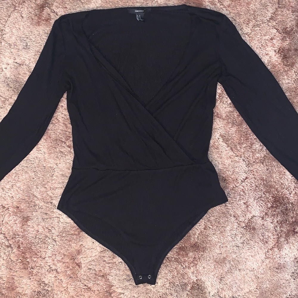 Forever 21 V-neck Bodysuit